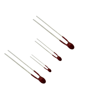 Epoxy coated non-insulated leads wide resistance range thermistor